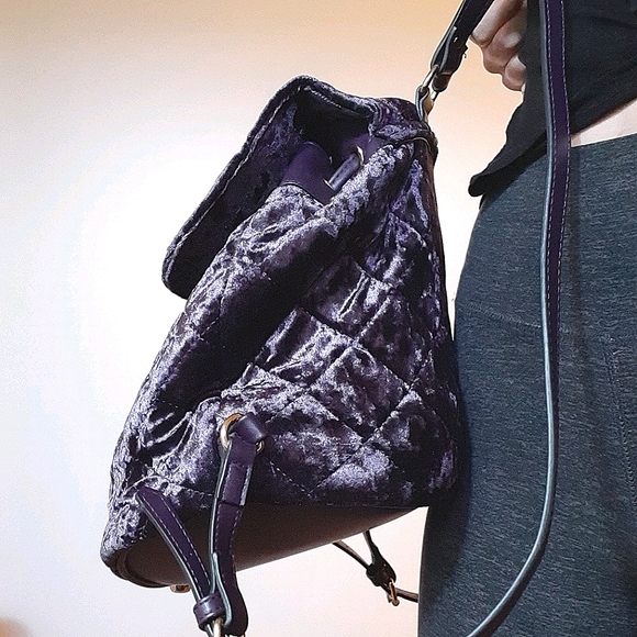 Crushed Velvet Backpack - Picture 3 of 5